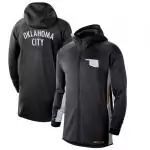 nike veste zipper hoodie nba oklahoma city thunder blackwhite new earned edition